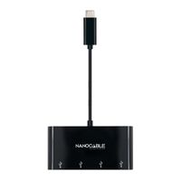 Miniatura 4 de ADAPTADOR NANO CABLE USB-C A 4XUSB3.0 0,10M USB-C/M-USB3.0/H NEGRO