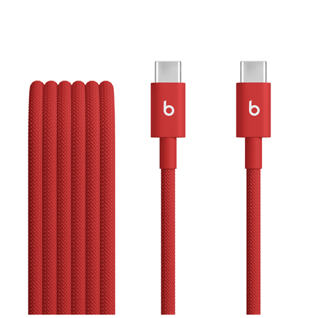 Beats USB-C to USB-C Woven Cable (1.5 m) - Rapid Red - Imagen 1 de 3 Beats USB-C to USB-C Woven Cable (1.5 m) - Rapid Red - Imagen 1 de 3