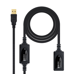 NANOCABLE CABLE USB 2.0 PROLONGADOR CON AMPLIFICADOR, TIPO A/M-A/H, 15 M (10.01.0213)