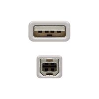 Miniatura 4 de CABLE NANOCABLE USB 2.0 A M USB B M IMPRESORA 10.01.0102