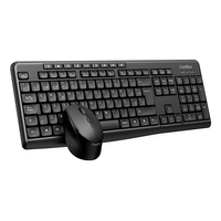 Miniatura 1 de COMBO TECLADO/RATON COOLBOX KTR-03W INALAMBRICO NEGRO