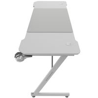 Miniatura 2 de MESA MARS GAMING MGDX160W CHASIS ACERO 160x60x75 FIBRA DE CARBONO GESTION CABLES BLANCO
