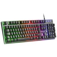 Miniatura 4 de TECLADO EN FRANCES HIBRIDO H-MECANICO MARS GAMING MK220FR BLACK SWITCH H-MECHANICAL RETROILUMINADO FULL RGB PROGRAMABLE POR HARDWARE ANTIGHOSTING