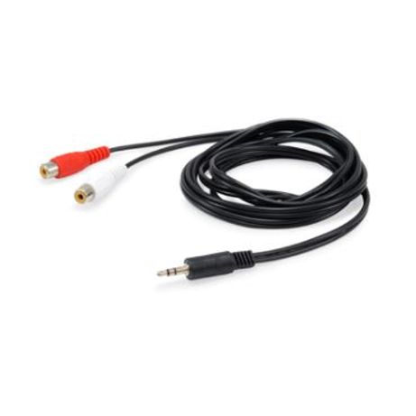 CABLE AUDIO MINI JACK 3.5MM MACHO a 2 RCA HEMBRA 2.5M - Imagen 2 de 2 CABLE AUDIO MINI JACK 3.5MM MACHO a 2 RCA HEMBRA 2.5M - Imagen 2 de 2