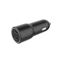 Miniatura 2 de CARGADOR RAPIDO COCHE GEMBIRD POWER LIVERY- 2 PUERTOS USB TIPO C, 40 W, NEGRO