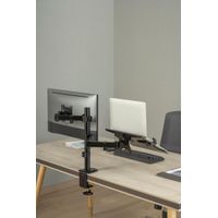 Miniatura 9 de SOPORTE DE MESA GEMBIRD AJUST CON BRAZO PARA MONITOR Y BANDEJA PARA PORTATIL