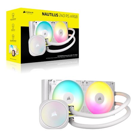 REFRIGERACION LIQUIDA CORSAIR NAUTILUS 240 RS ARGB | 240MM | BLANCO - Imagen 12 de 12 REFRIGERACION LIQUIDA CORSAIR NAUTILUS 240 RS ARGB | 240MM | BLANCO - Imagen 12 de 12