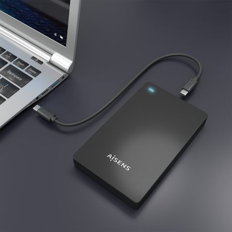 CAJA EXTERNA AISENS 2.5 9.5MM SATA A USB-C USB3.1 GEN1 NEGRA - Imagen 7 de 9 CAJA EXTERNA AISENS 2.5 9.5MM SATA A USB-C USB3.1 GEN1 NEGRA - Imagen 7 de 9