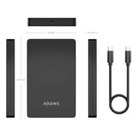 Miniatura 9 de CAJA EXTERNA AISENS 2.5 9.5MM SATA A USB-C USB3.1 GEN1 NEGRA