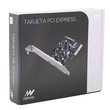 TARJETA PCI EXPRESS 2 PUERTOS USB 3.1 TIPO C NETWAY - Imagen 3 de 3 TARJETA PCI EXPRESS 2 PUERTOS USB 3.1 TIPO C NETWAY - Imagen 3 de 3