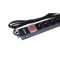 Miniatura 3 de Phasak Regleta 19  8 tomas SFO C14 con interruptor 3 m   BNS 1520