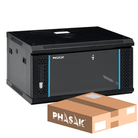 Miniatura 1 de PHASAK  Mural Rack PHASAK Pro 19" 6U Desmontado - Envio Flat Pack - PHO 2106D  Negro