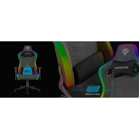 SILLA GAMING GENESIS TRIT 660 RGB GRIS - Imagen 9 de 13 SILLA GAMING GENESIS TRIT 660 RGB GRIS - Imagen 9 de 13