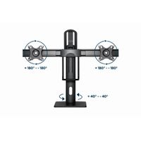 Miniatura 20 de SOPORTE DE MESA GEMBIRD PARA DOS MONITORES ALTURA REGULABLE