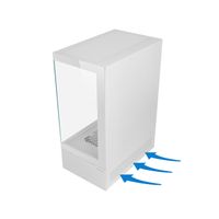 Miniatura 3 de CAJA ATX SEMITORRE GAMING MARS GAMING MCXO DOBLE CRISTAL TEMPLADO ARGB GPU 328mm 1x3.5 3x2.5 BLANCO