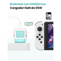 Miniatura 6 de CARGADOR PARA MOVIL VARIOS ROBOT USB-A+2C 65W PINK-BLUE