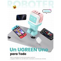 Miniatura 9 de CARGADOR PARA MOVIL VARIOS ROBOT USB-A+2C 65W PINK-BLUE