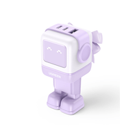 Miniatura 1 de CARGADOR PARA MOVIL VARIOS ROBOT USB-A+2C 65W PURPLE