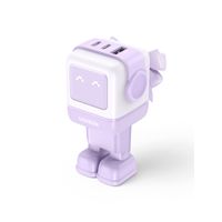 Miniatura 2 de CARGADOR PARA MOVIL VARIOS ROBOT USB-A+2C 65W PURPLE