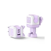 Miniatura 6 de CARGADOR PARA MOVIL VARIOS ROBOT USB-A+2C 65W PURPLE