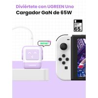 Miniatura 7 de CARGADOR PARA MOVIL VARIOS ROBOT USB-A+2C 65W PURPLE