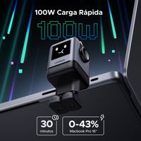 Miniatura 3 de CARGADOR PARA MOVIL VARIOS ROBOT USB-A+3C 100W GREY