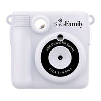 Miniatura 2 de SaveFamily Print Camara de fotos infantil instant  nea Digital Videos Musica Zoom Flash Incluye 2 Rollos de Papel   400 Fotos BLANCA