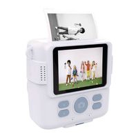 Miniatura 5 de SaveFamily Print Camara de fotos infantil instant  nea Digital Videos Musica Zoom Flash Incluye 2 Rollos de Papel   400 Fotos BLANCA
