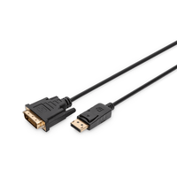 Miniatura 1 de Cable adaptador DisplayPort  DP - DVI (24+1) M/M  2 m  con bloqueo  compatible con DP 1.1a  CE sw
