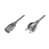 Miniatura 1 de Power Cord  CEE 7/7 (Typ-F) - C13 M/F  1.2m  H05VVF3G 0.75qmm  bl