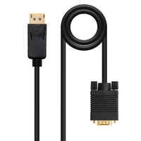 Miniatura 1 de CABLE CONVERSOR NANO CABLE DISPLAYPORT A VGA DP/M - VGA/M 1,0M NEGRO