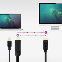 Miniatura 5 de Nanocable Cable Conversor HDMI/M a DP/M 1,8 m