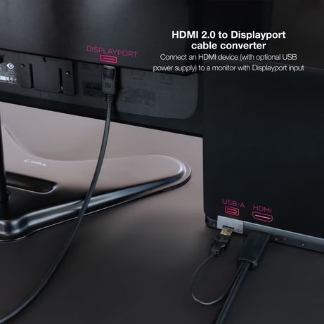 Nanocable Cable Conversor HDMI/M a DP/M 1,8 m - Imagen 6 de 8 Nanocable Cable Conversor HDMI/M a DP/M 1,8 m - Imagen 6 de 8