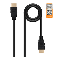 Miniatura 1 de CABLE HDMI V2.0 4K@60Hz 18Gbps, A/M-A/M NEGRO 3m.