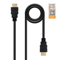 Miniatura 2 de CABLE HDMI NANO CABLE HDMI A/M - A/M V2.0 1.5M NEGRO