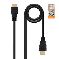 Miniatura 2 de CABLE HDMI NANO CABLE HDMI A/M - HDMI A/M V2.0 1.0M NEGRO