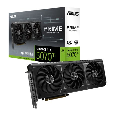 Tarjeta Gráfica ASUS NVIDIA PRIME GeForce RTX™ 5070 Ti 16GB GDDR7 OC Edition - Imagen 1 de 13 Tarjeta Gráfica ASUS NVIDIA PRIME GeForce RTX™ 5070 Ti 16GB GDDR7 OC Edition - Imagen 1 de 13