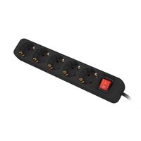 Miniatura 4 de REGLETA LANBERG 5 TOMAS SCHUKO CON PROTECION NEGRA 1.5M