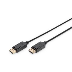DISPLAYPORT CONNECTION CABLE  DP M/M  2.0M  W/INTERLOCK  DP  ULTRA HD 4K, BL