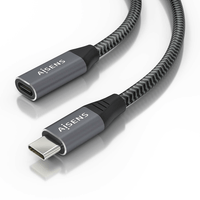 Miniatura 1 de Aisens - Cable Usb 3.2 Gen2X2 Aluminio 20Gbps 8K@30Hz 5A 100W, Tipo Us