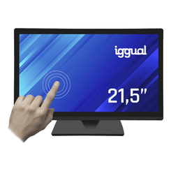 IGGUAL Monitor táctil capacitivo 21,5" 16:9 FHD 21.5" TFT-LCD Full HD Táctil IGGUAL Monitor táctil capacitivo 21,5" 16:9 FHD 21.5" TFT-LCD Full HD Táctil