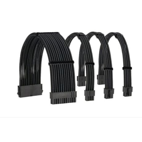 KIT EXTENSION CABLES FUENTE ALIMENTACION NETWAY | NEGRO | 30CM - Imagen 1 de 1 KIT EXTENSION CABLES FUENTE ALIMENTACION NETWAY | NEGRO | 30CM - Imagen 1 de 1
