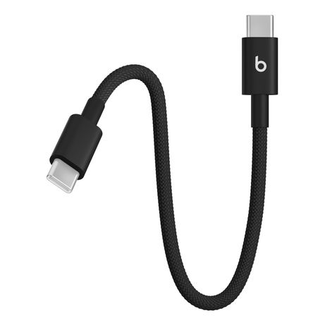 Beats USB-C to USB-C Woven Short Cable (20 cm) - Bolt Black - Imagen 3 de 3 Beats USB-C to USB-C Woven Short Cable (20 cm) - Bolt Black - Imagen 3 de 3