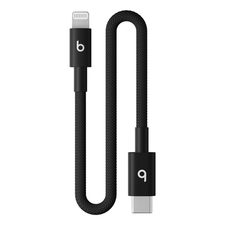 Beats USB-C to Lightning Woven Short Cable (20 cm) - Bolt Black - Imagen 1 de 3 Beats USB-C to Lightning Woven Short Cable (20 cm) - Bolt Black - Imagen 1 de 3