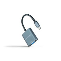 Miniatura 1 de Nanocable Conversor USB-C/M a VGA/H Aluminio 10cm