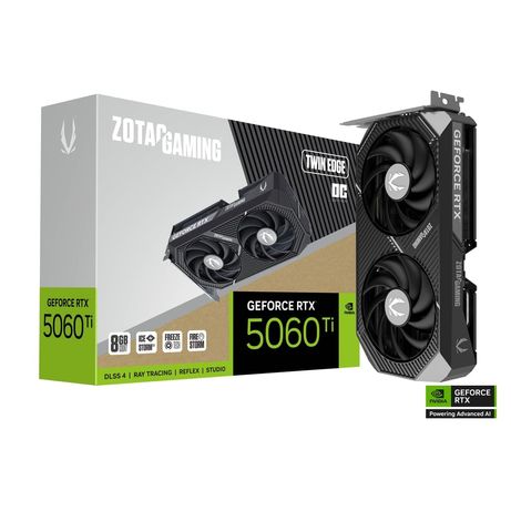 ZOTAC NVIDIA GeForce RTX 5060 Ti 8GB GDDR7 HDMI DPORT - Imagen 1 de 8 ZOTAC NVIDIA GeForce RTX 5060 Ti 8GB GDDR7 HDMI DPORT - Imagen 1 de 8