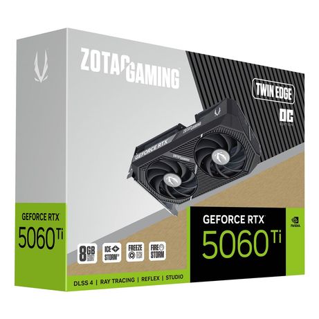 ZOTAC NVIDIA GeForce RTX 5060 Ti 8GB GDDR7 HDMI DPORT - Imagen 8 de 8 ZOTAC NVIDIA GeForce RTX 5060 Ti 8GB GDDR7 HDMI DPORT - Imagen 8 de 8
