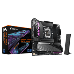 GIGABYTE Intel  B860M AORUS ELITE WIFI6E Placa base - CPUs Intel Core Ultra, VRM de 12+1+2+1 fases, hasta 9200MHz DDR5, 1xPCIe 5.0 + 2xPCIe 4.0 M.2, L