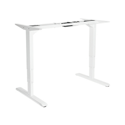 ERGO Estructura de Escritorio Eléctrico Ajustable en Altura, Motor Dual, Blanco
