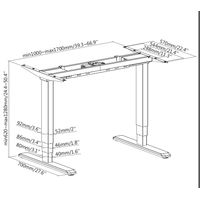Miniatura 7 de ERGO Estructura de Escritorio Eléctrico Ajustable en Altura, Motor Dual, Blanco